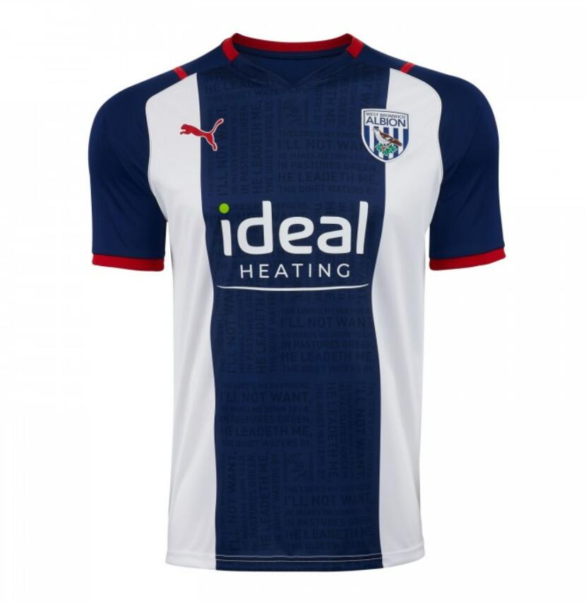 2021/22 West Bromwich Albion Home Kit Soccer Jersey